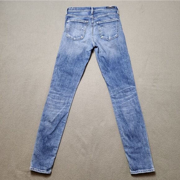 Citizens of Humanity Rocket jeans High Rise Skinny Sz 25 Distressed - Picture 2 of 16